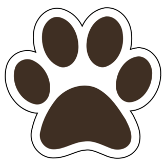 Paw Sticker (Brown)